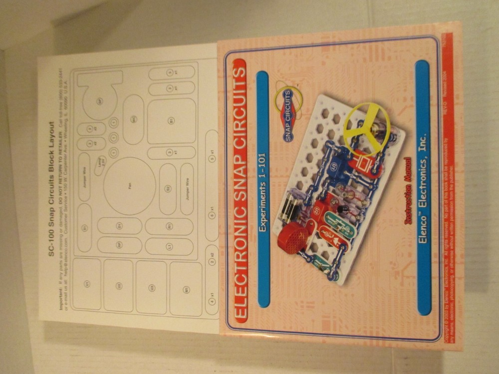 Snap Circuits Jr. SC100 Electronics Exploration Kit Over 100 Projects Complete
