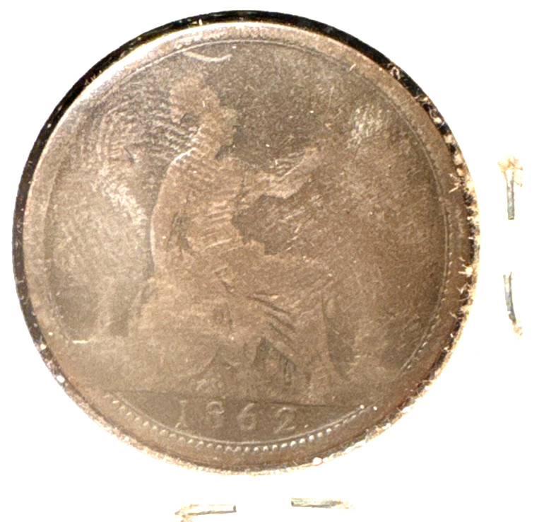 Great Britain 1862 penny KM 749.2 (1)