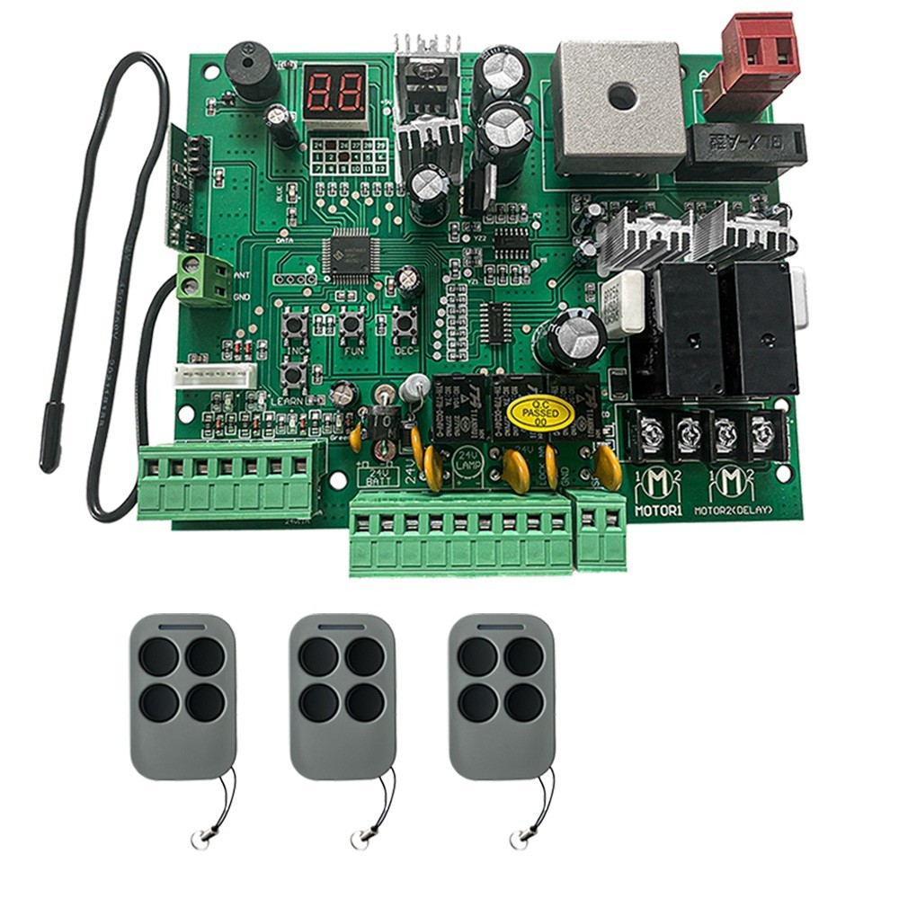 Control Board for AC Sliding Gate Opener PCB Circuit Control Board & Remote