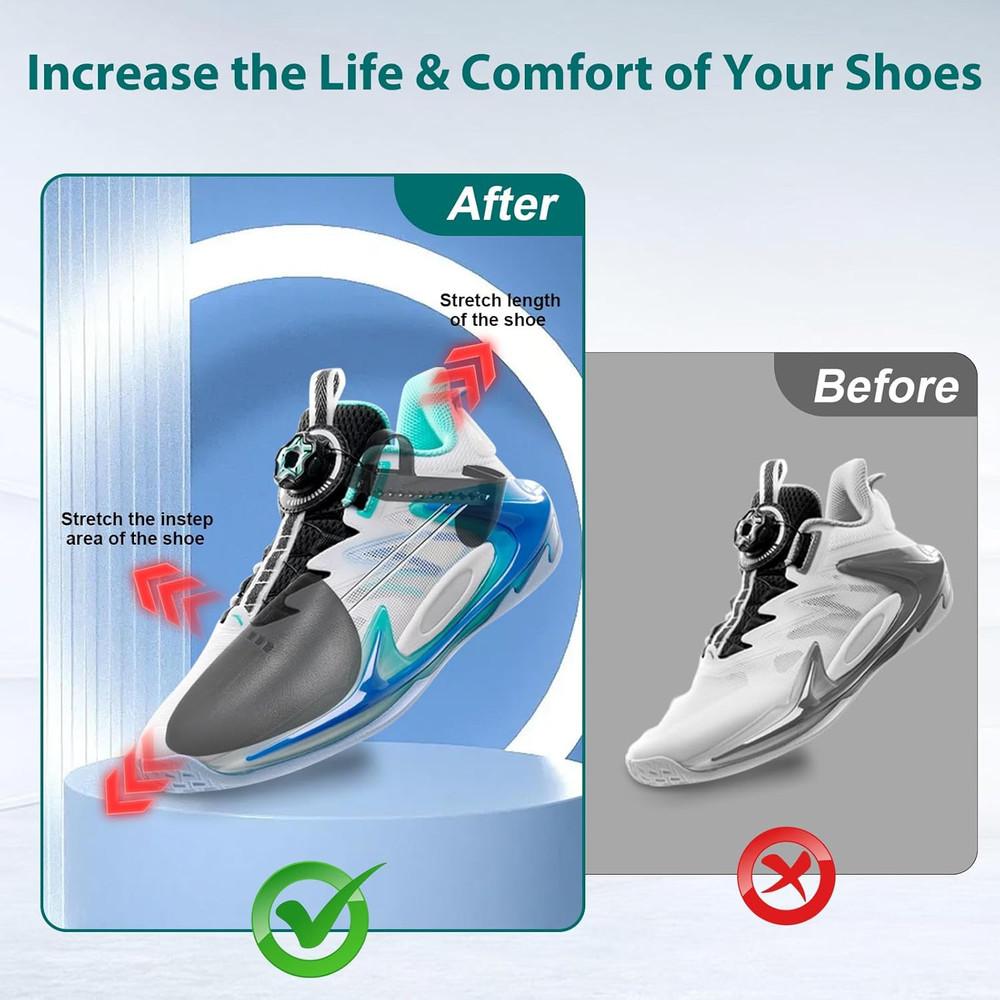 5 Pairs Practical Adjustable Length Men Shoe Tree Shoe Stretcher Boot Holder ...