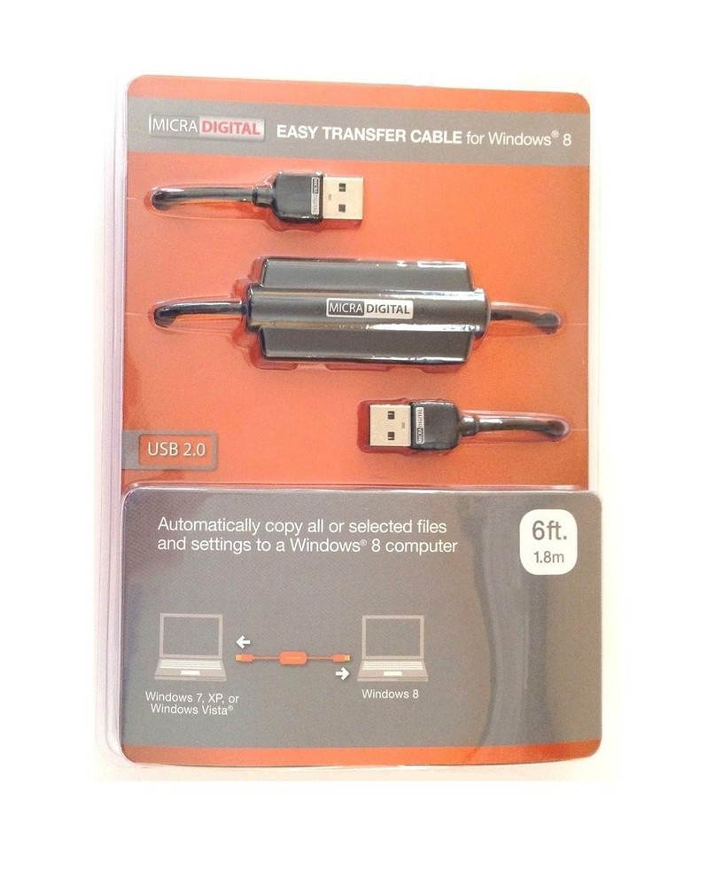 MICRADIGITAL EASY TRANSFER CABLE for Windows 8