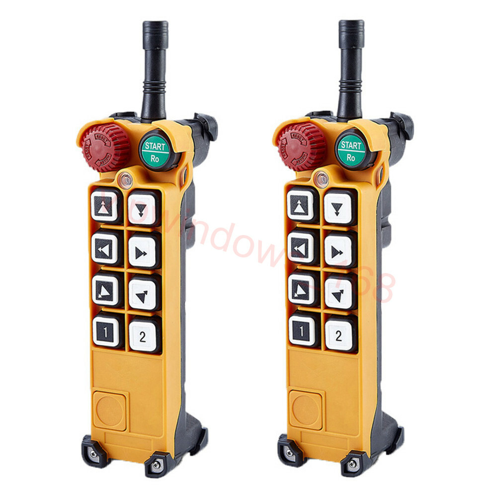 Industrial 8 Keys Crane Remote Control Wireless Transmitter Push Button Switch