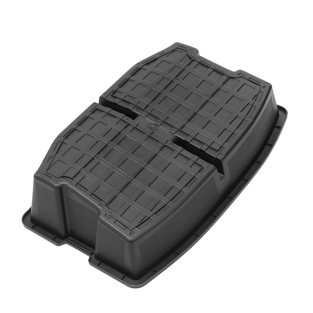2x Black Organizer Storage Box for Tesla 3 2017-2023 Double-Layer Rear Trunk