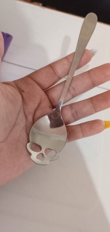 Skull Head Coffee Spoon Original Silverware Kitchen Utensil Lot 4Pcs