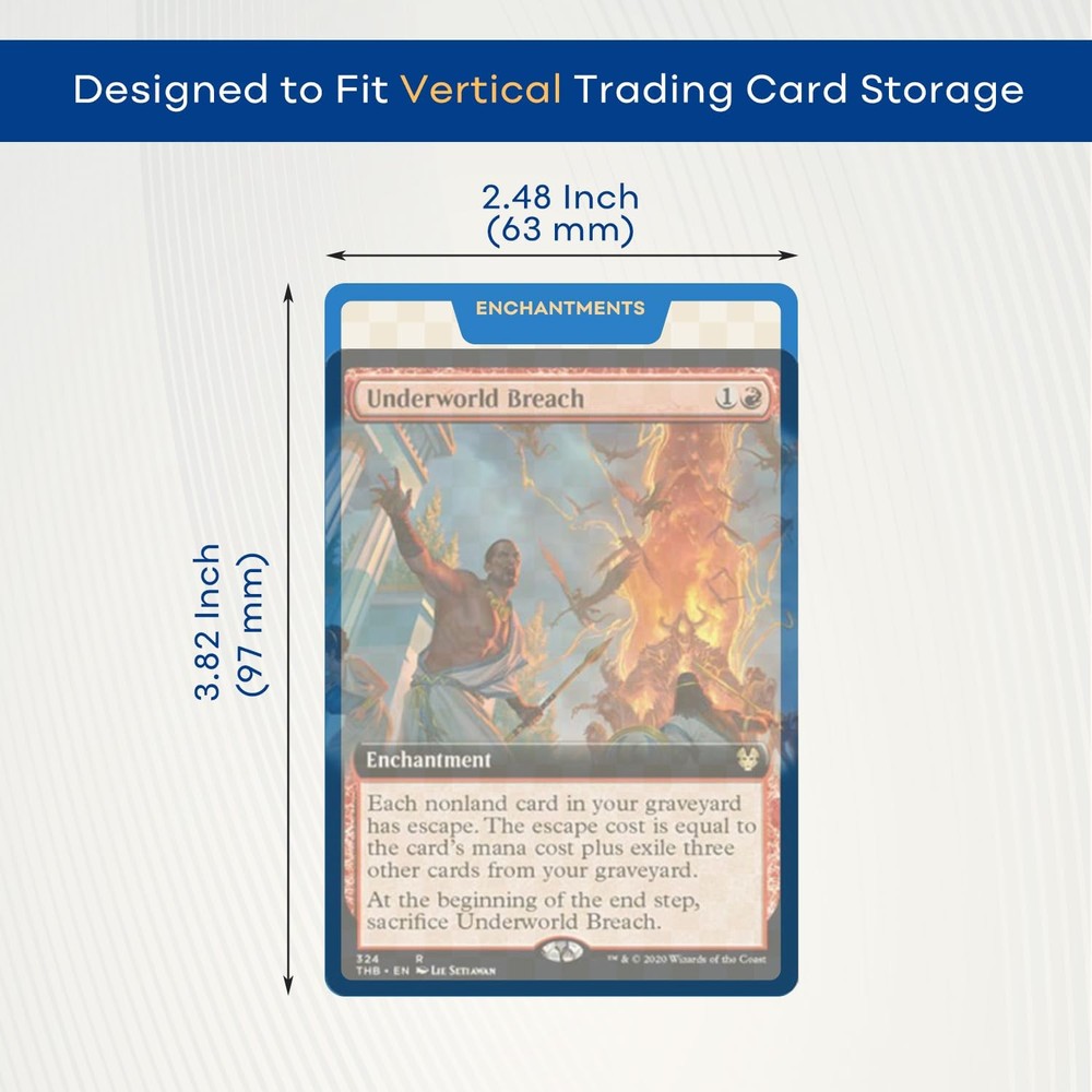 MTG Card Dividers for Storage Boxes, Deck Box Dividers, Multicolor/2 Sets
