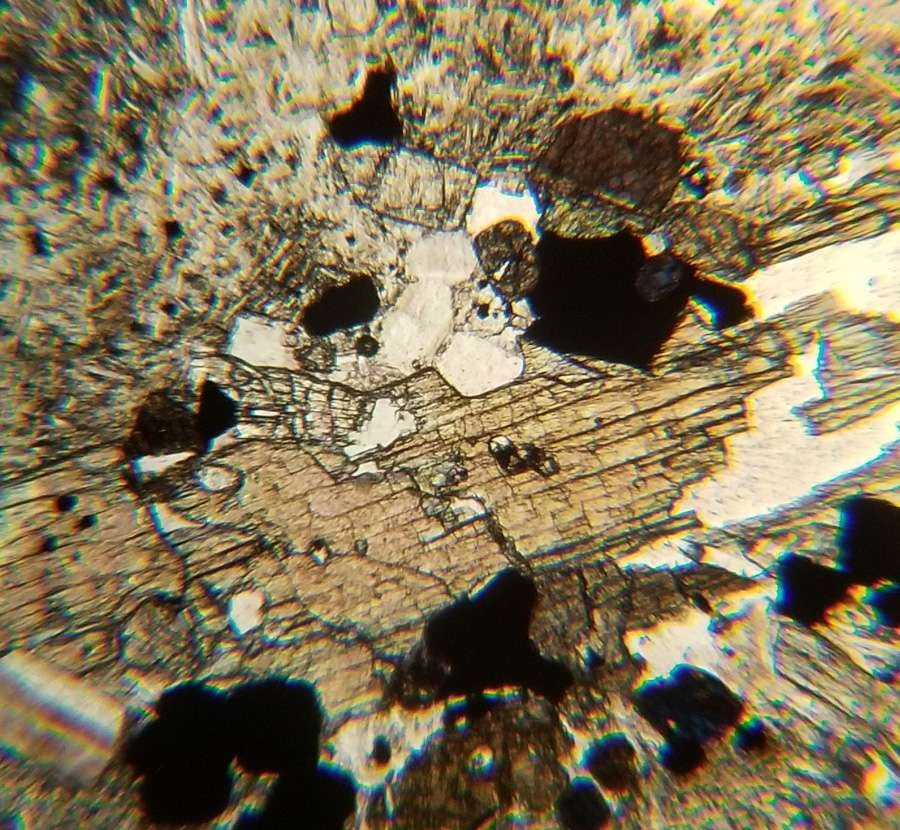 Andesite from Mt. Baker Washington Petrographic Microscope Slide (MB-1B)