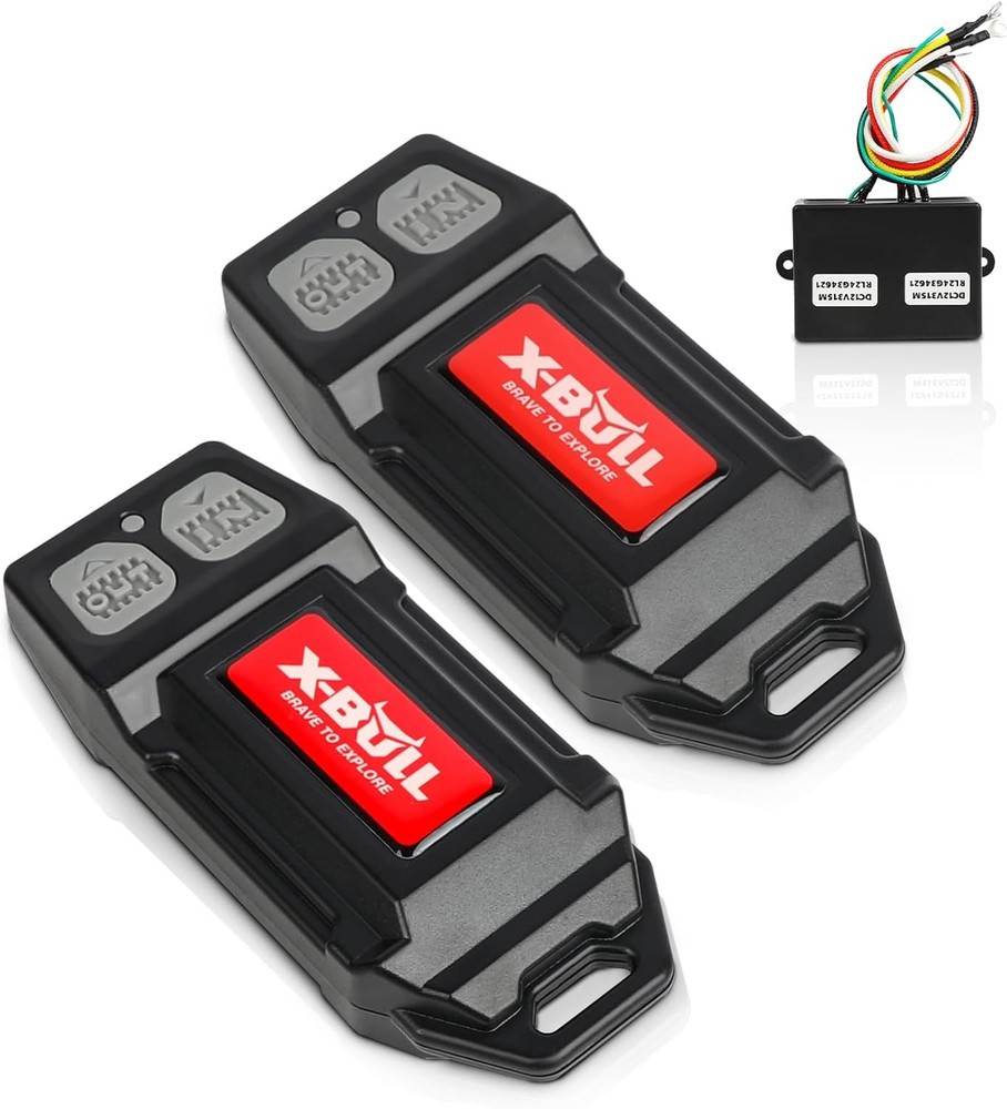 X-BULL Wireless Remote Kit 12V Winch 2 Remote Control Kit Handset Switch Car ATV