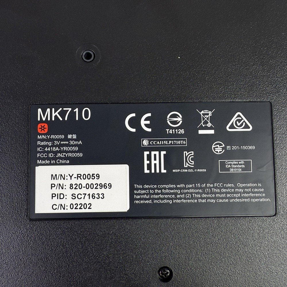 Logitech MK710 Wireless Keyboard Bundle With T620 Mouse & Unifying Receiver