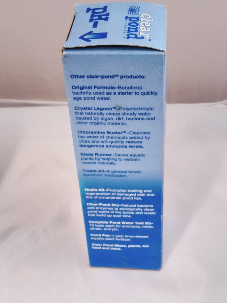 2 - CLEAR POND PH DOWN Pond Water PH Reducing Solution 16-Ounce Bottle, White