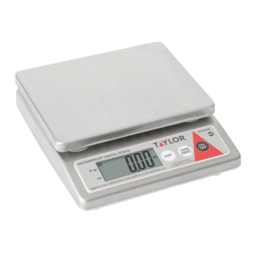 TE10CSW 10-Pound Water Resistant Digital Portion Control Scale, Multi-Functional