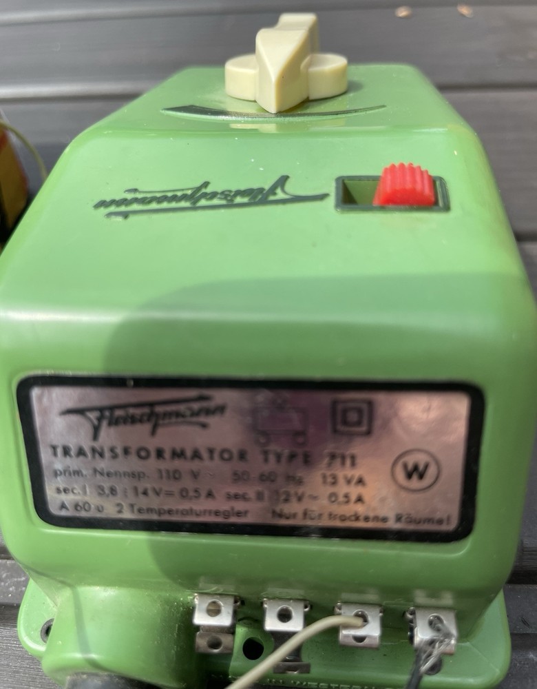 Fleischmann Transformer 110 Volt Type 711 For Use In Trains, Railroads Untested
