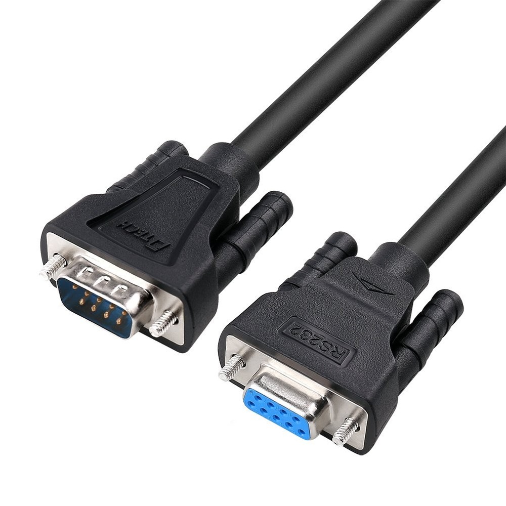 DTECH DB9 RS232 Serial Cable Null Modem Male to Female 15ft,