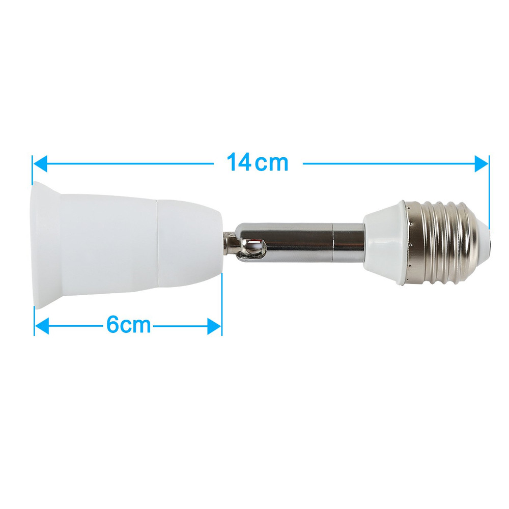 Light Socket Extender 90 Degree Adjustable E26 E27 Bulb Adapter Converter