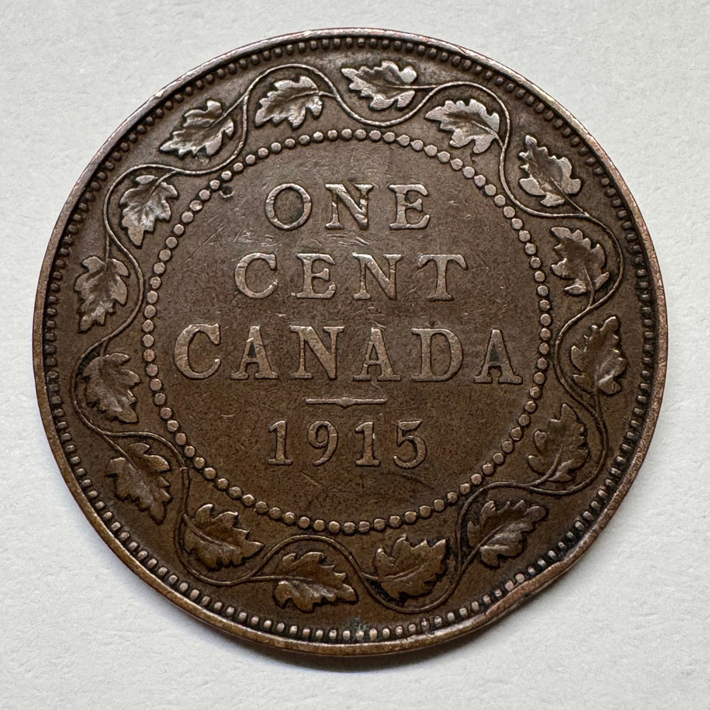 1915 Canada 1 Cent - Large Type - Coin #D-032