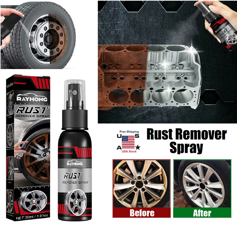 Multi-Purpose Car Rust Remover Maintenance Spray Cleaner Auto Cleaning Tool USA