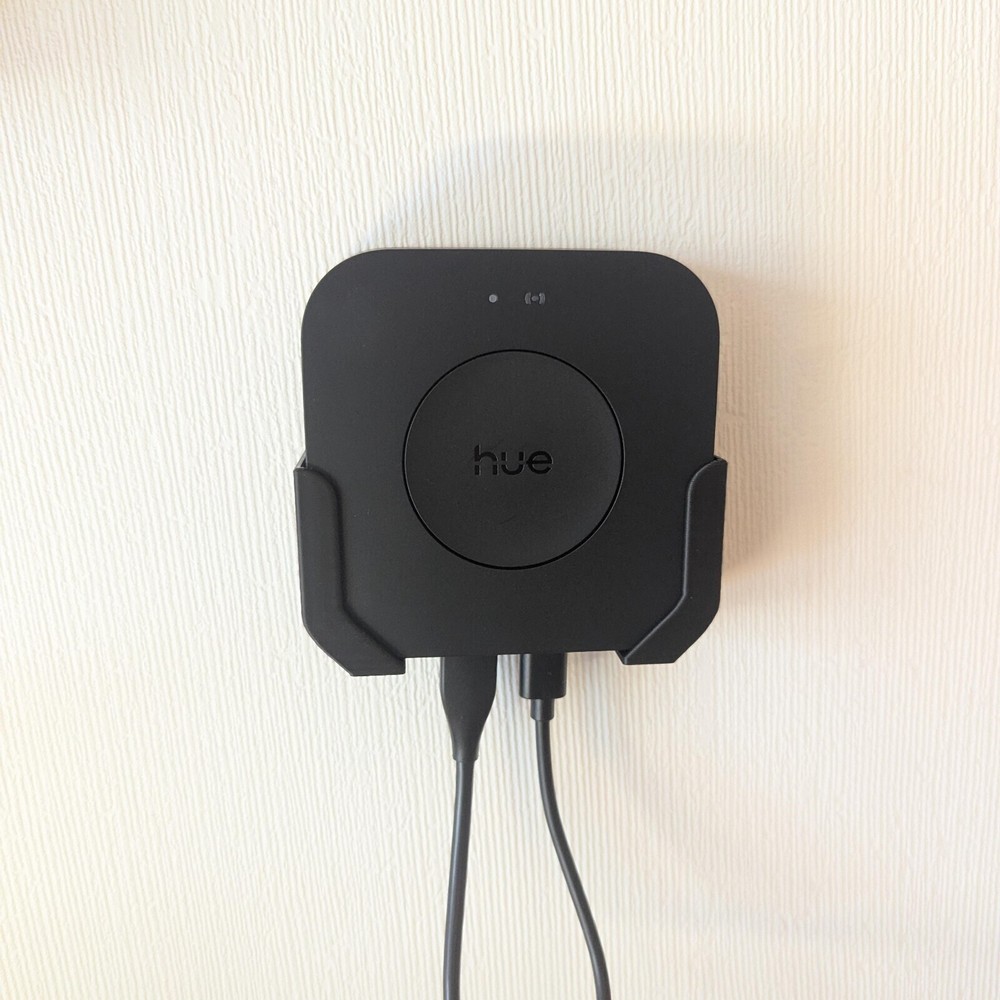 Wall Mount Compatible with Philips Hue Bridge Pro (2025) Includes Adhesive Dots