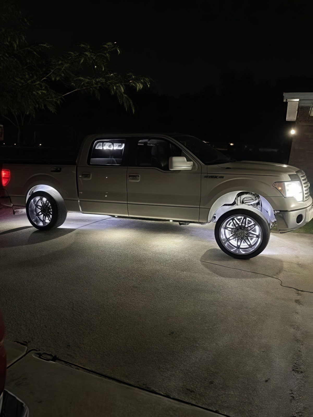 NEW Set 4x 17.5" PURE WHITE QUAD ROW Strobes Truck Car LED Wheel Rim Ring Lights