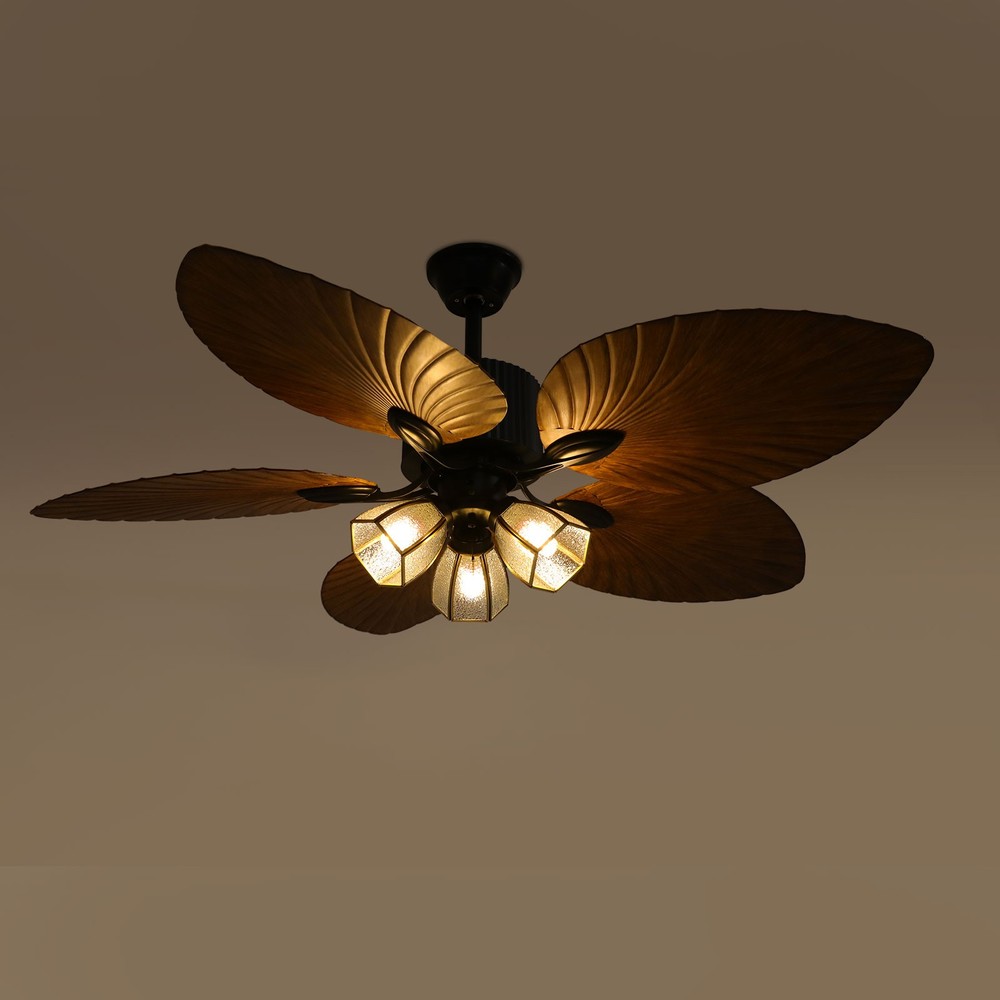 Ceiling Fan with Light, Remote Control Ceiling Fan Light, Reversible Fan Light