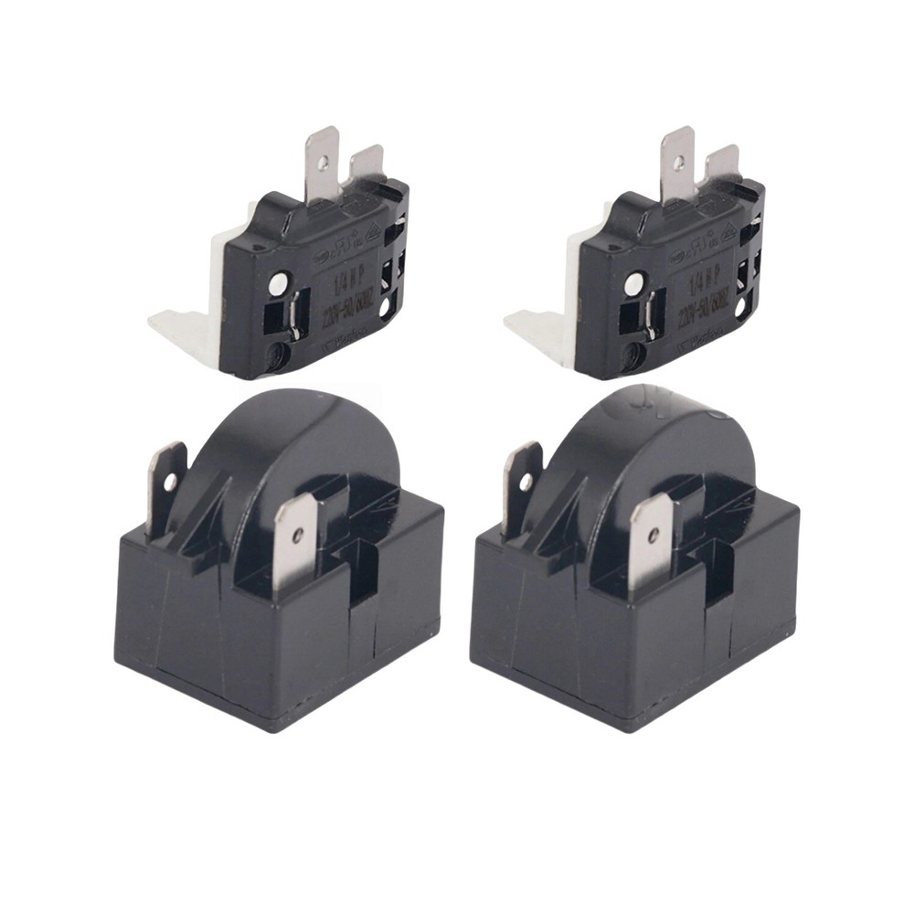 Universal Refrigerator Starter Relay and Overload Protector Set Mini Coolers
