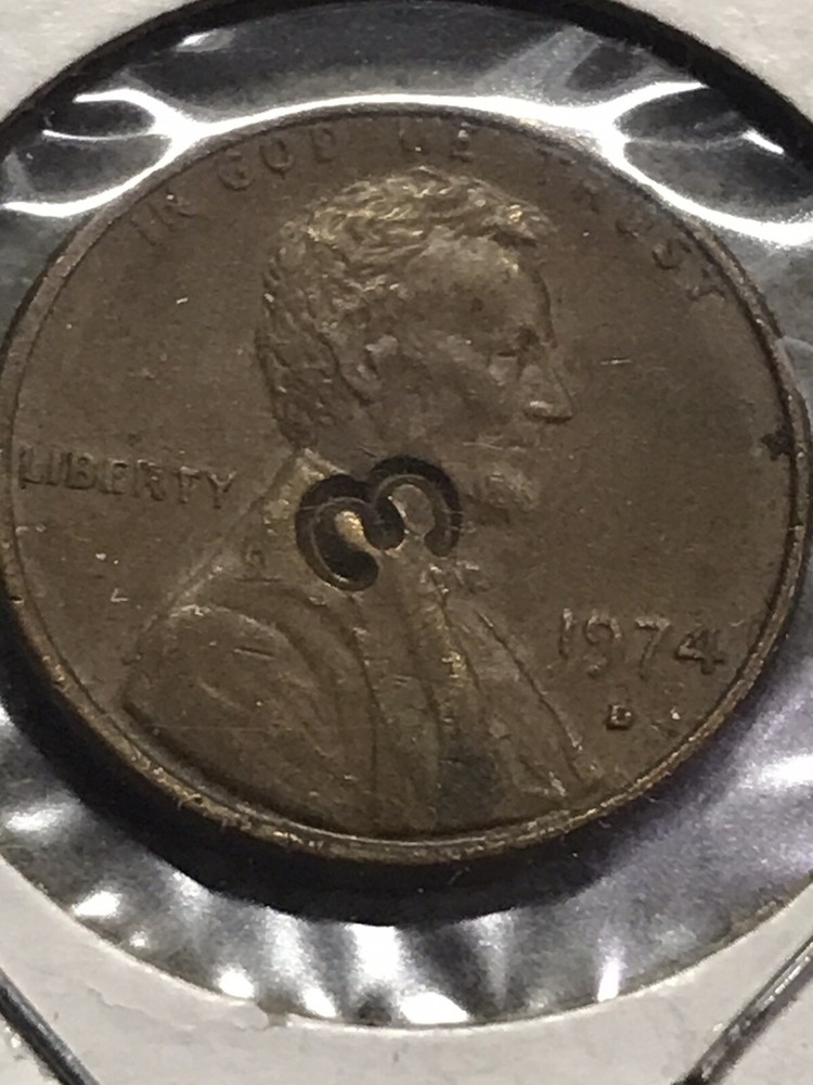 1974D Stamped Cent