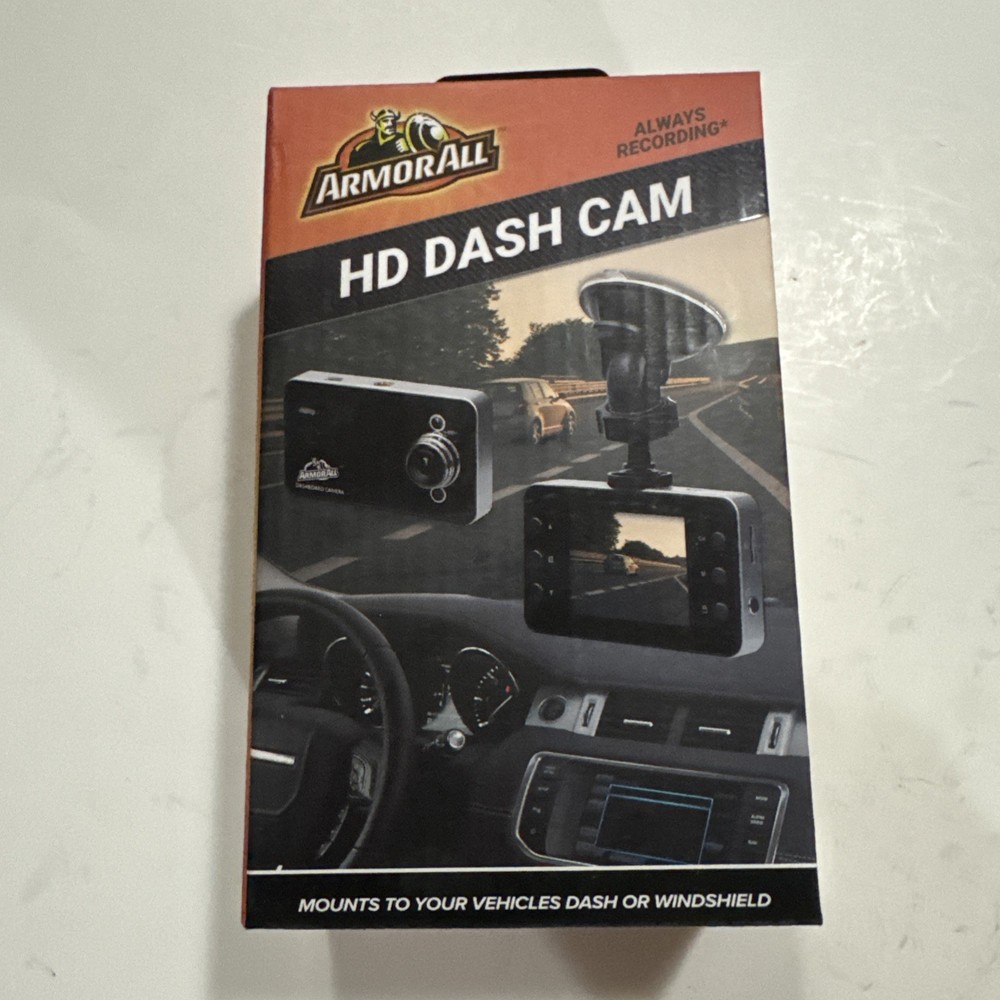 ARMOR ALL Dash Windshield 2.2" LCD HD CAM Night Vision LED Motion Detection E49