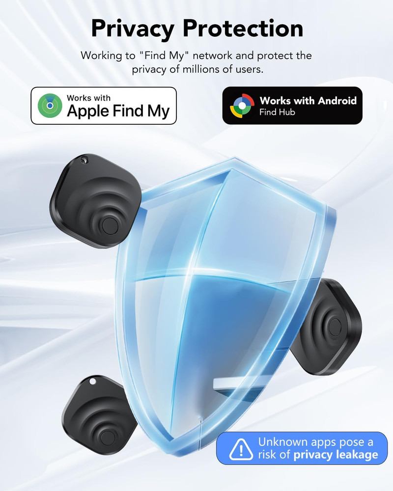 4 Pack Dual System Tracker for Ios and Android Bluetooth Tracker Smart Tags Comp