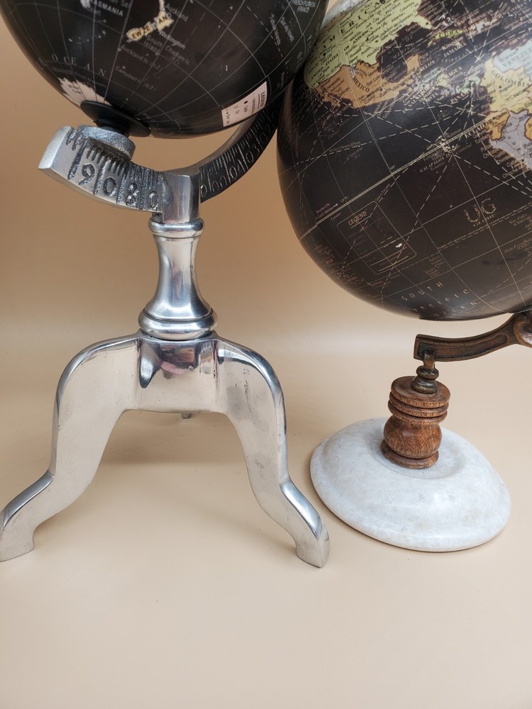 Globes Tabletop Spinning Earth Geographical Black