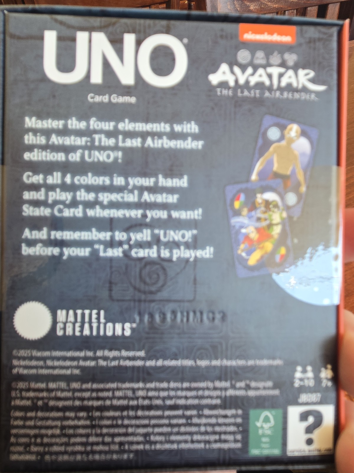 New & Sealed Avatar: The Last Airbender Exclusive UNO Fandom Game Deck Brand New