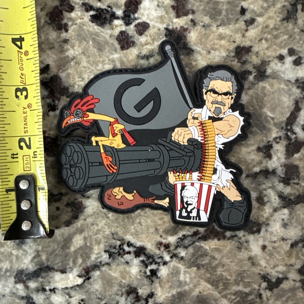 Morale Patch Grid Defense Ghost Firearms PVC Patch Colonel Sanders KFC RARE!