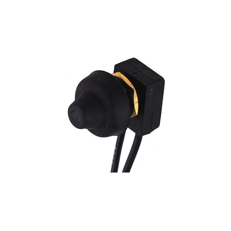 Perko Push Button Switch Black Plastic 10 Amps 12-32 V