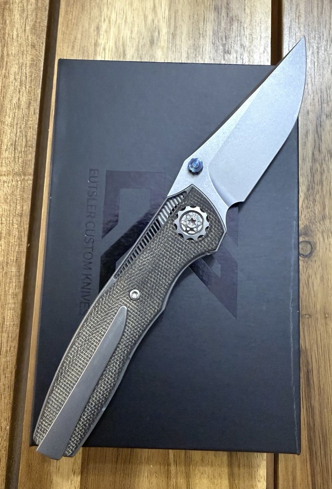 Kody Eutsler Dukling Green Micarta Liner Lock