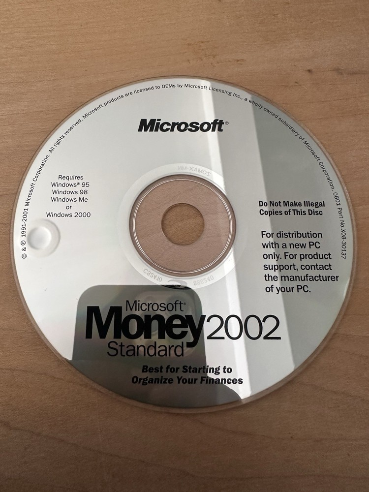 Microsoft Intellipoint 4.1 CD Disc Mouse Software