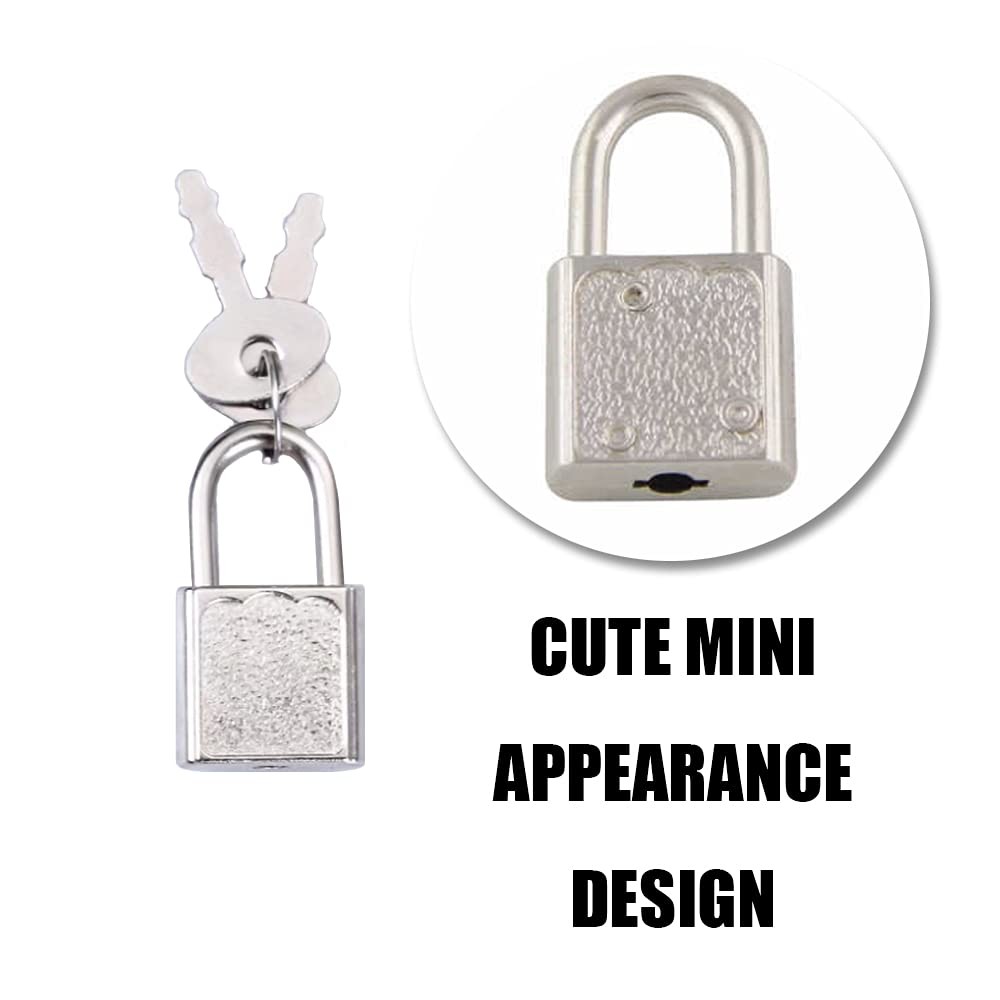 Mini Cute Diary Padlock Tiny Small Luggage Locks with Keys for Jewelry Boxes