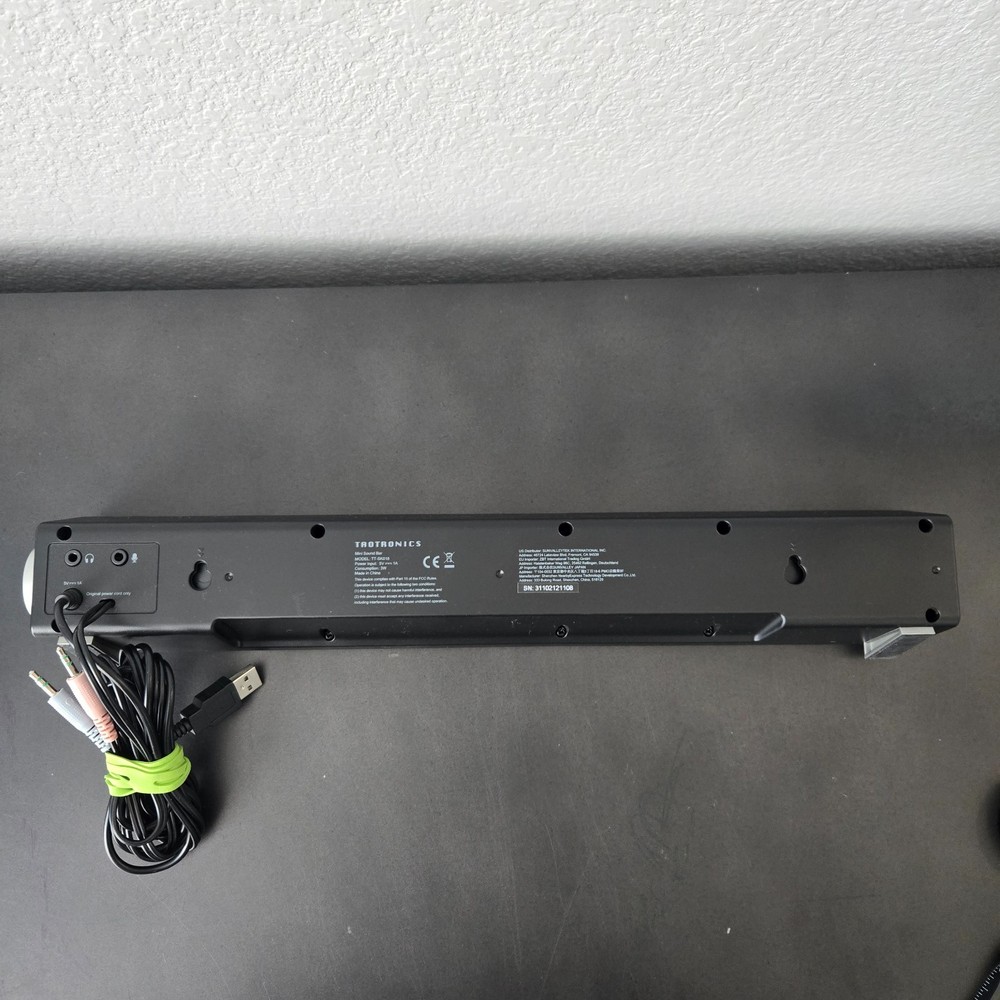 TaoTronics Computer Speakers, Wired Computer Sound Bar, Stereo USB Powered Mini