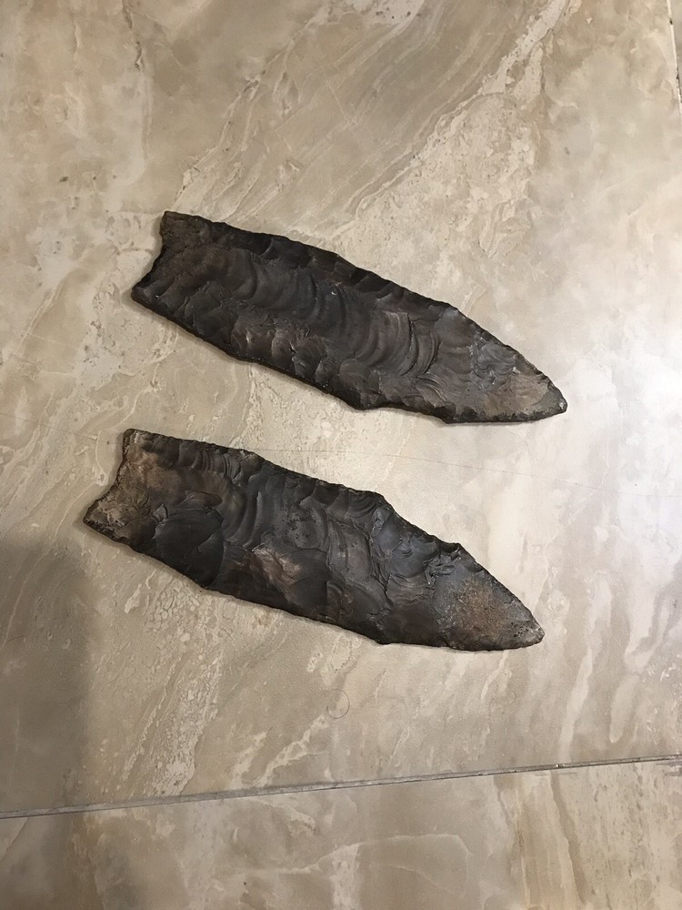 clovis paleo arrowhead Rutz Bronze REPRODUCTION
