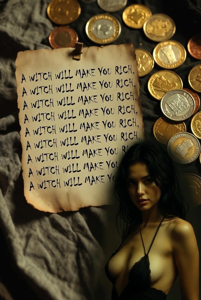 A WITCH WILL MAKE YOU RICH MONEY SPELL