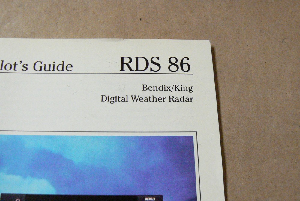 Bendix King RDS 86 Digital Weather Radar Pilot's Guide