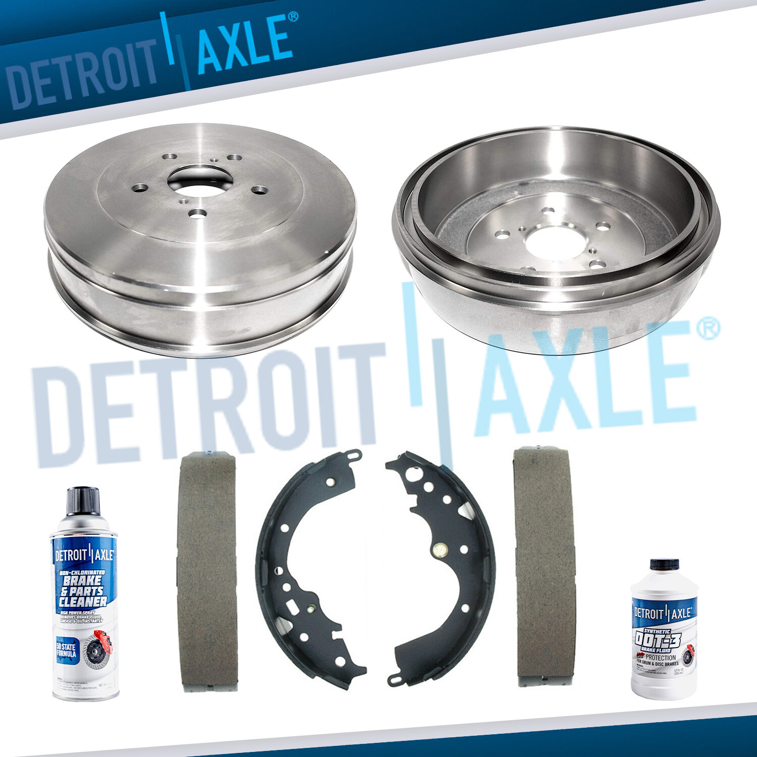 5 Lug Rear Brake Drum Shoes for 2004 2005 2006 2007 2008 2009 2010 Toyota Sienna