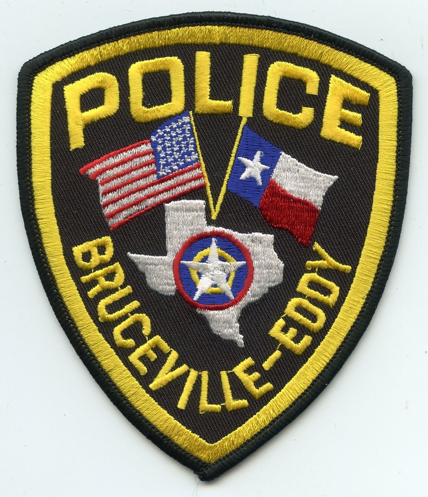 BRUCEVILLE - EDDY TEXAS TX State Flag POLICE PATCH
