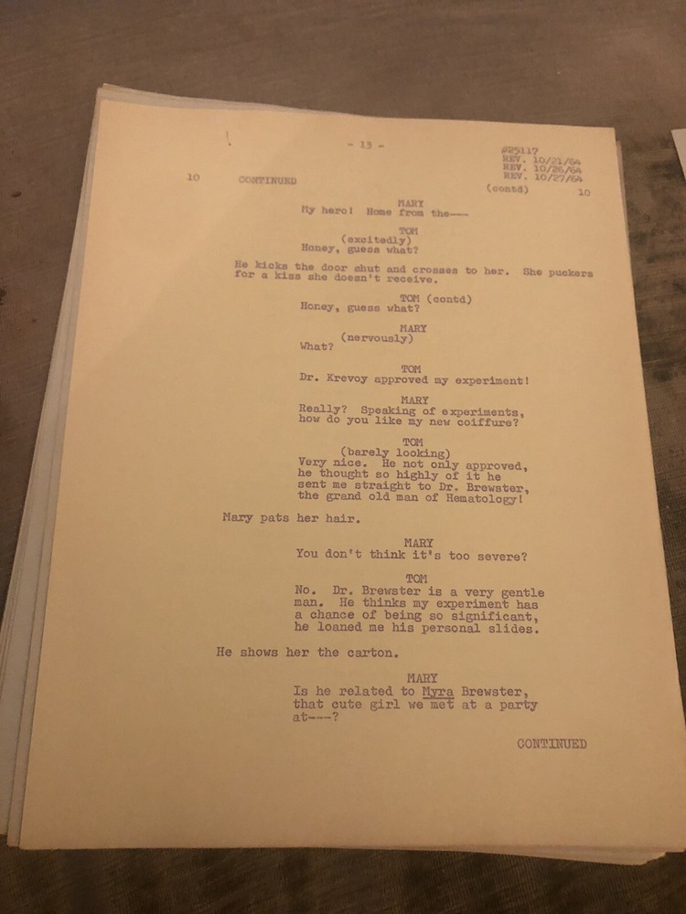 TOM, DICK and Harry Vintage TV SCRIPT
