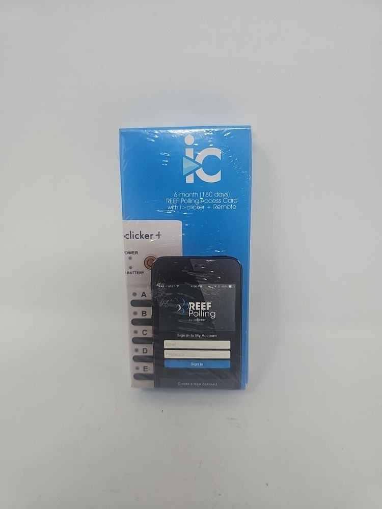 NEW i Clicker Plus Remote W/ 6 Month Reef Polling Access Card Code