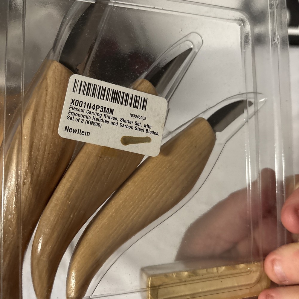 Flexcut #KN500 3-Knife Starter Carving Set