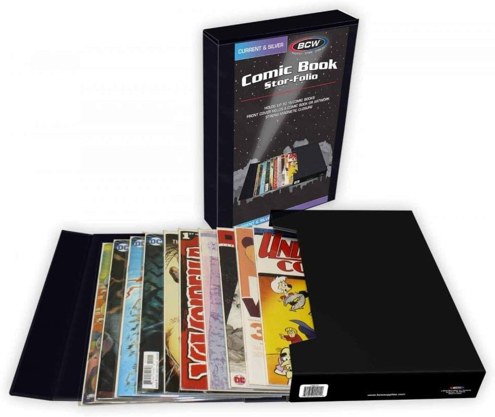 Comic Book Stor-Folio – 1 Pack | Comic Book Travel Case for Current & Silver Age