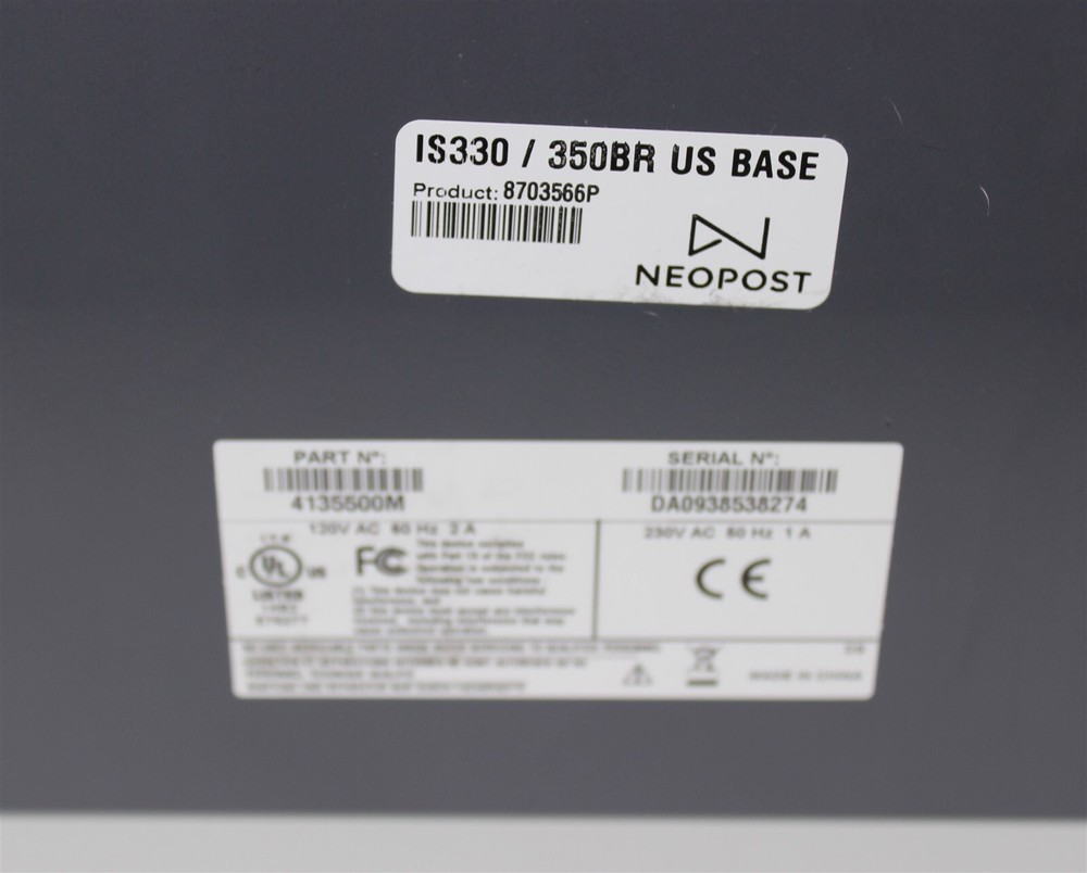 NeoPost IS-300 Series Postage Printer W/ Feed Deck Works