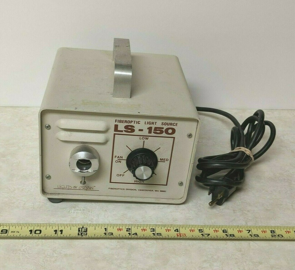 Fiberoptic Light Source LS-150 Lights by O'Ryan For Parts