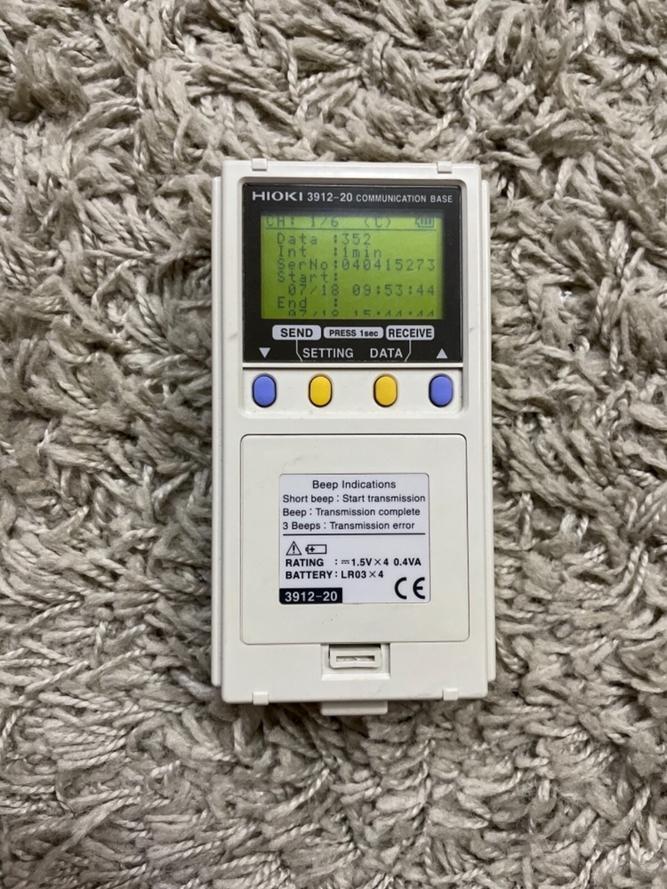 Data Logger Hioki 3912-20 comunication base