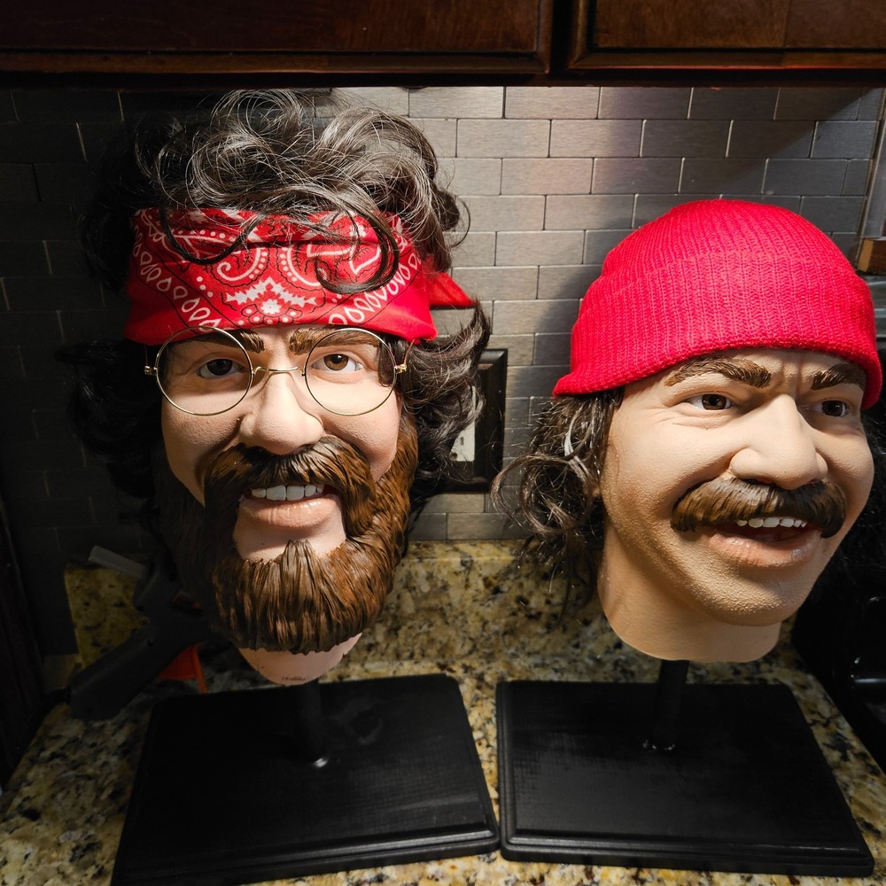 Tommy Chong life size head bust