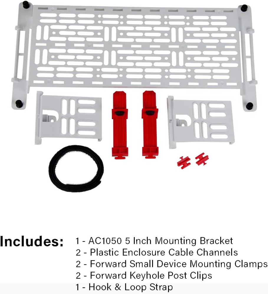 AC1050-EMK Mounting Plate, White/Red