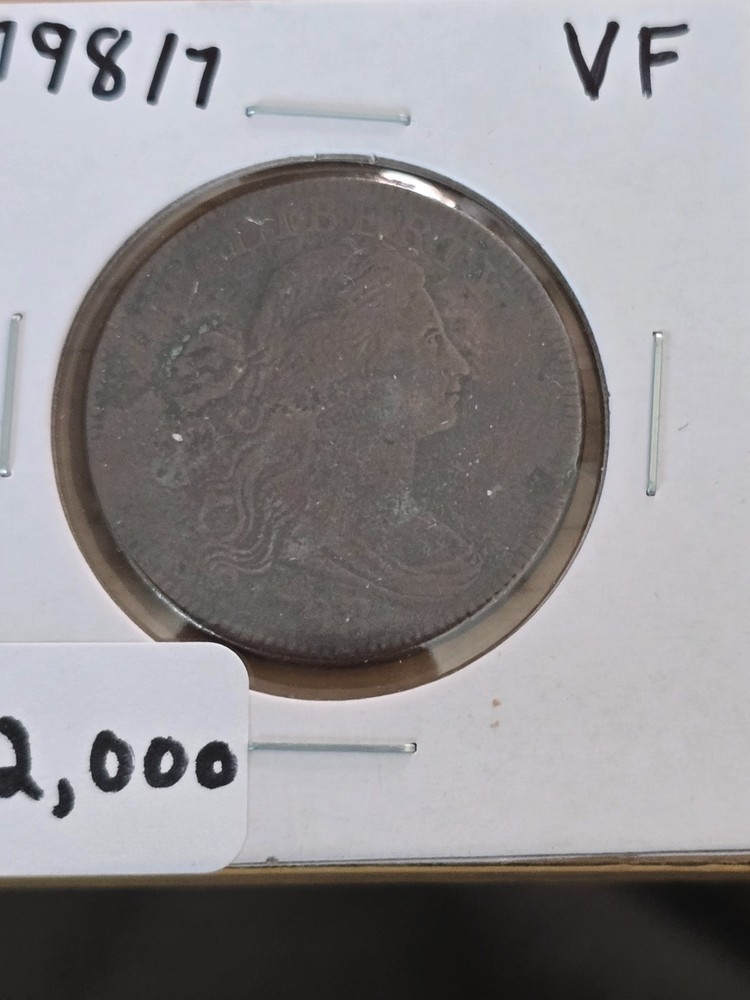 1798/7 Large Cent VF Circulated condition