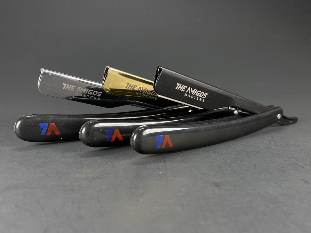 STRAIGHT RAZORS FOLDING SHAVING KNIFE "Exposed Blade"